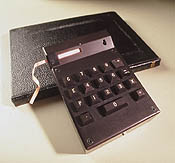 First hand-held electronic calculator