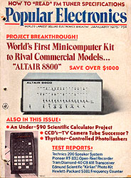 Popular Electronics' Altair cover